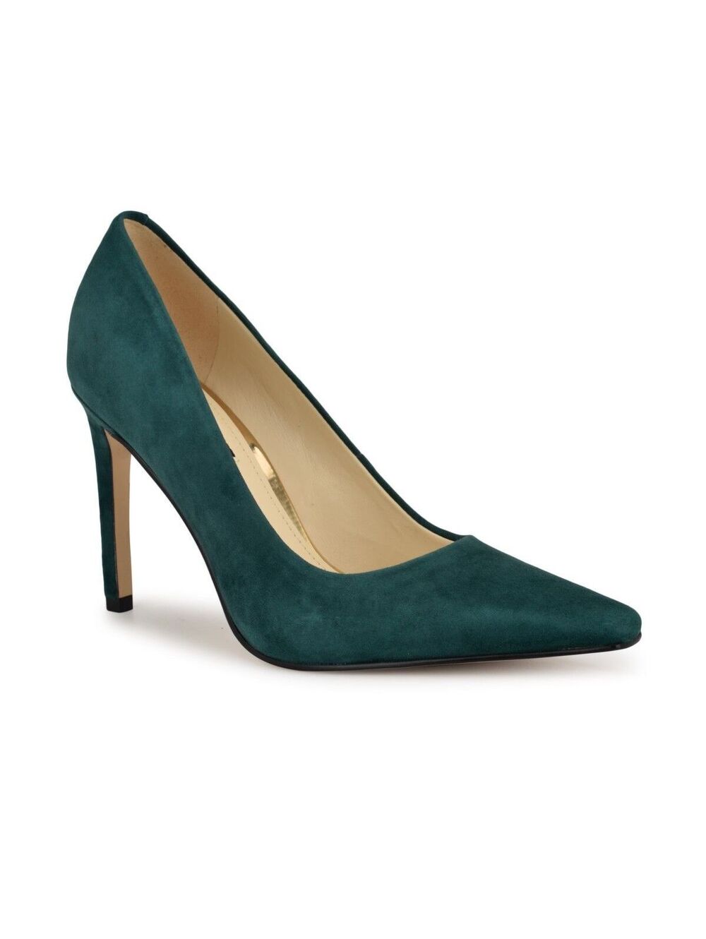 Nine West Oraye Suede Pumps - Dark Green ($99)